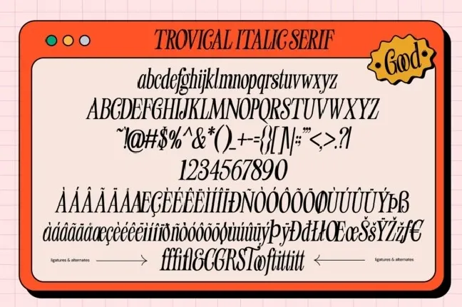 Trovical Calm font