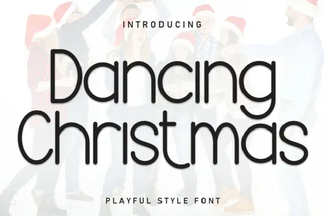 Dancing Christmas Display font