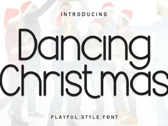 Dancing Christmas Display font