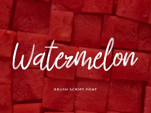 Watermelon font