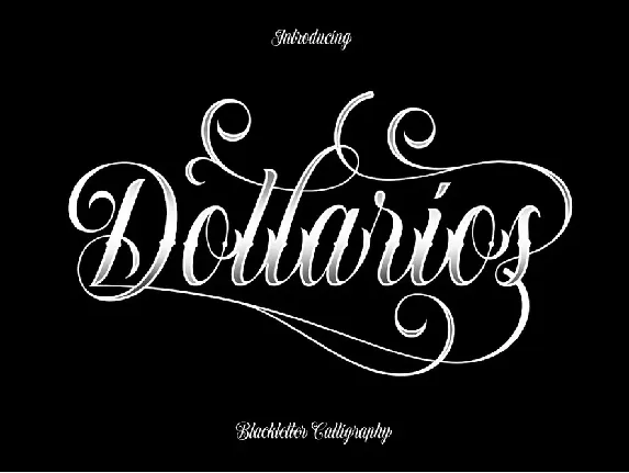 Dollarios font