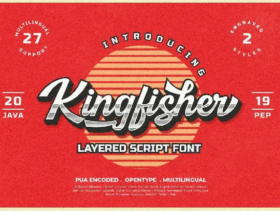 Kingfisher Demo font