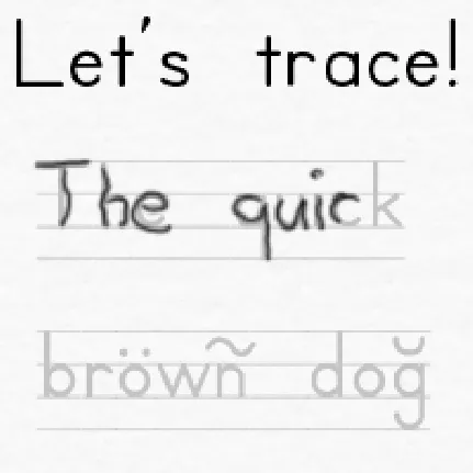 LetsTrace font