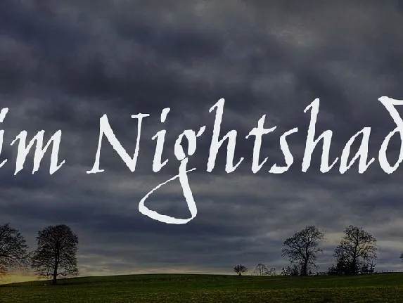 Jim Nightshade font