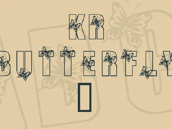 KR Butterfly 3 font