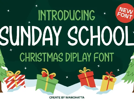 SUNDAY SCHOOL font