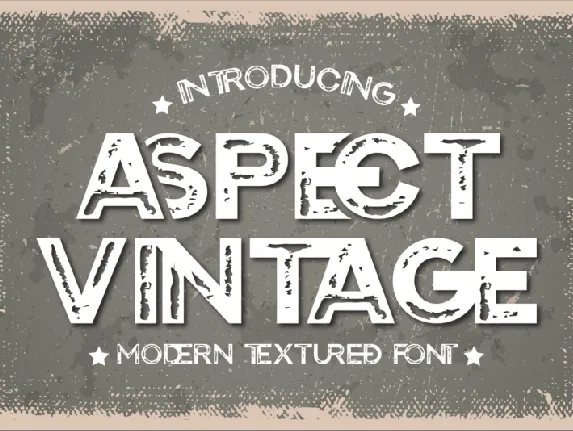 Aspect Vintage font