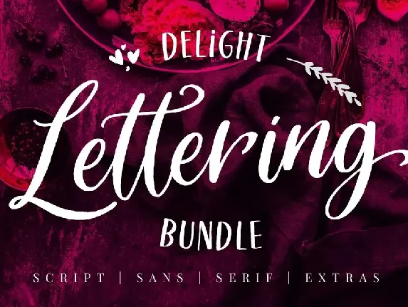 Delight Lettering font