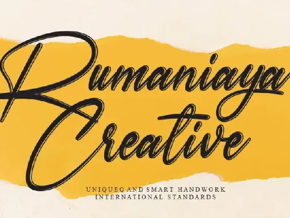 Rumaniaya Handwritten font