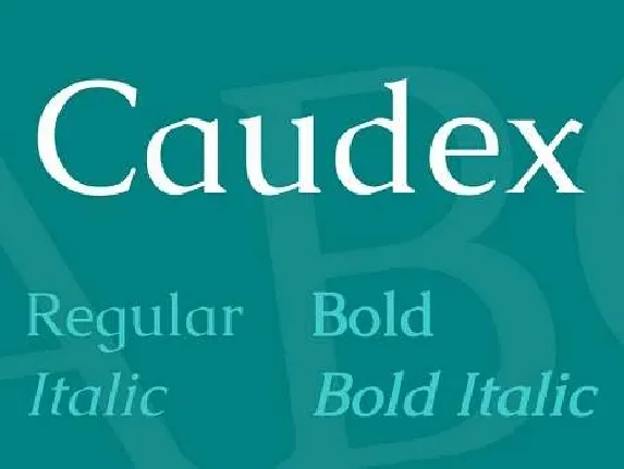 Caudex font