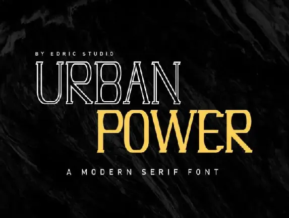 Urban Power Modern Serif font