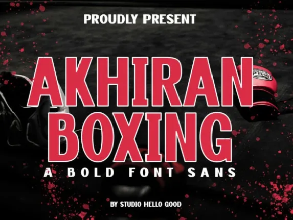 Akhiran Boxing font