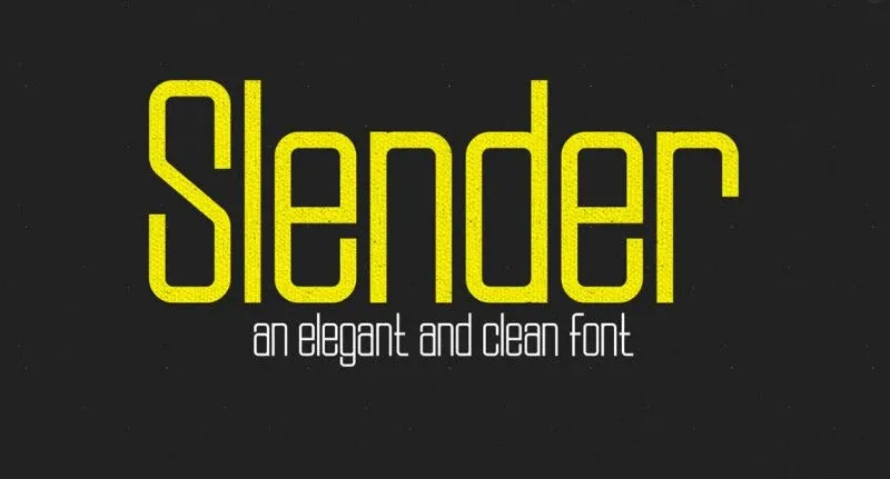 Slender Family font