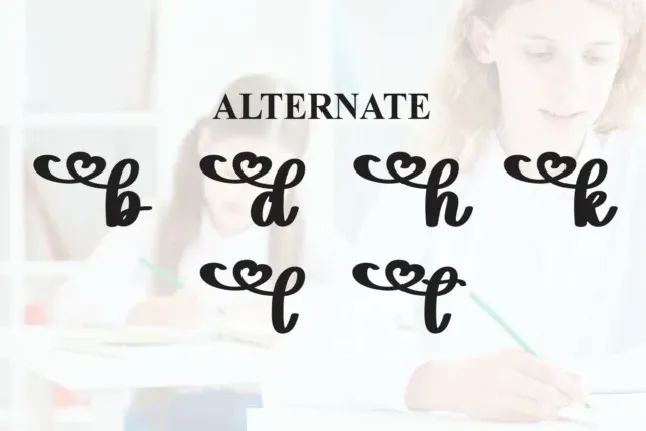 Back School Script font