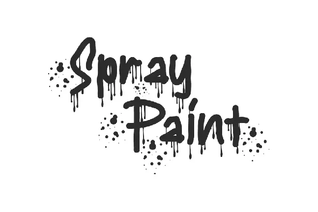 Spray Paint Demo font