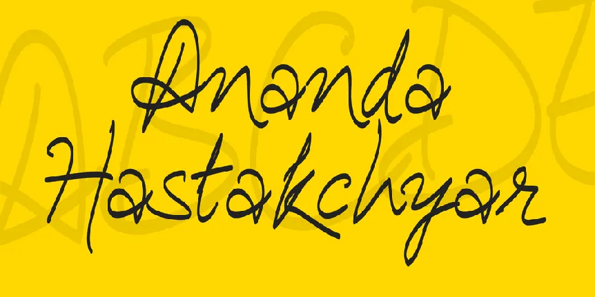 Ananda Hastakchyar font