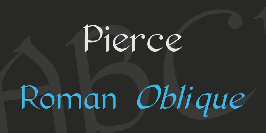 Pierce font