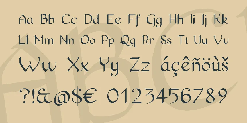 Pierce font