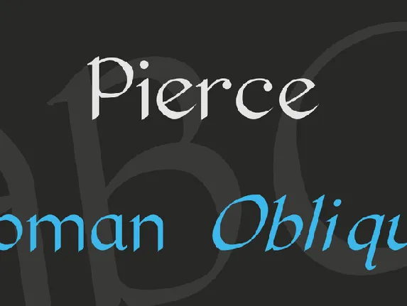 Pierce font