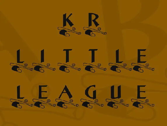 KR Little League font