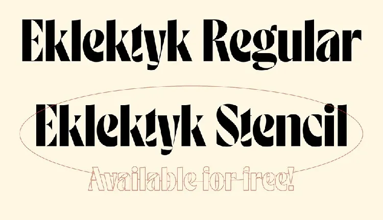 Eklektyk Display font