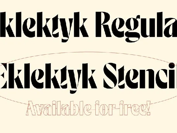 Eklektyk Display font