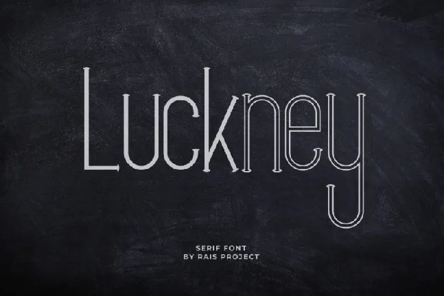 Luckney font