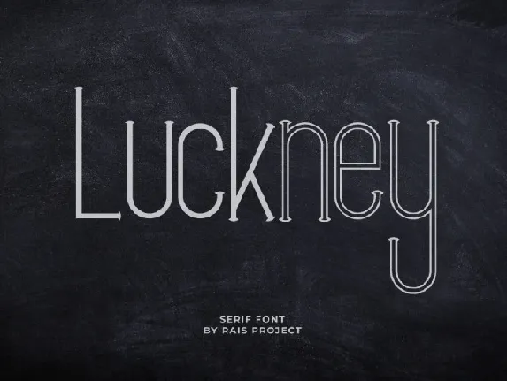 Luckney font