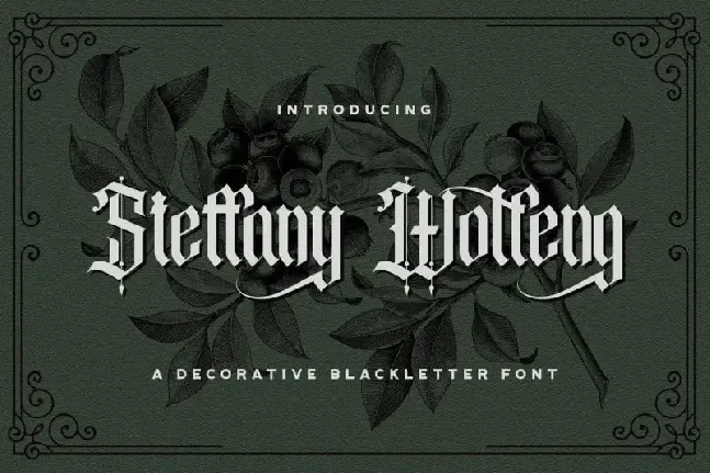 Steffany Wolfeng Display font