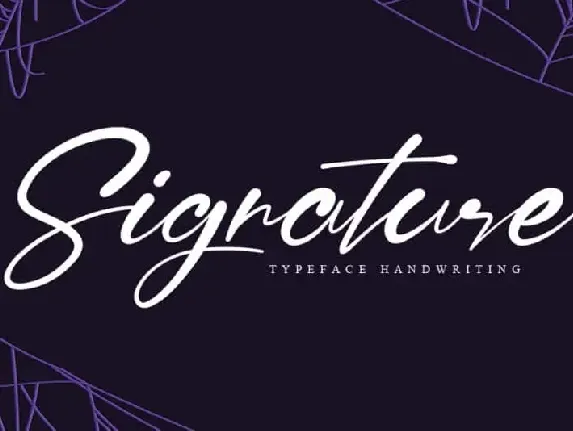 Signature Script font