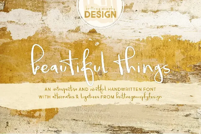 Beautiful Things Handwritten font