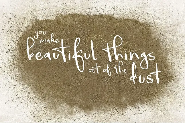 Beautiful Things Handwritten font