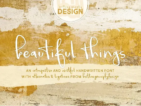 Beautiful Things Handwritten font