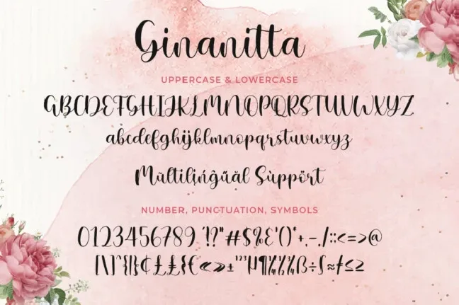 Ginanitta font