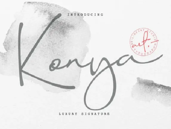 Konya Signature font