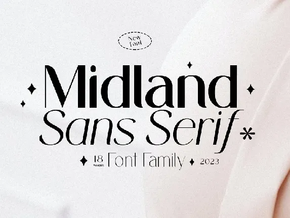 Midland Luxury Family font