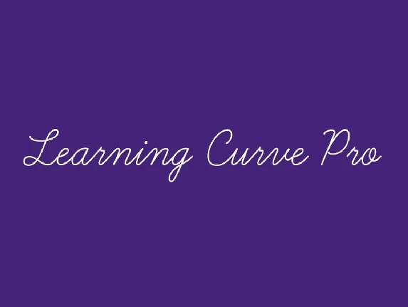 Learning Curve Pro font