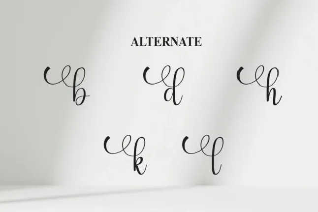 Hundred Calligraphy font