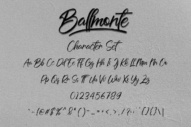 Ballmonte font