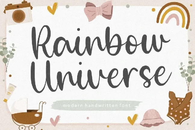 Rainbow Universe font