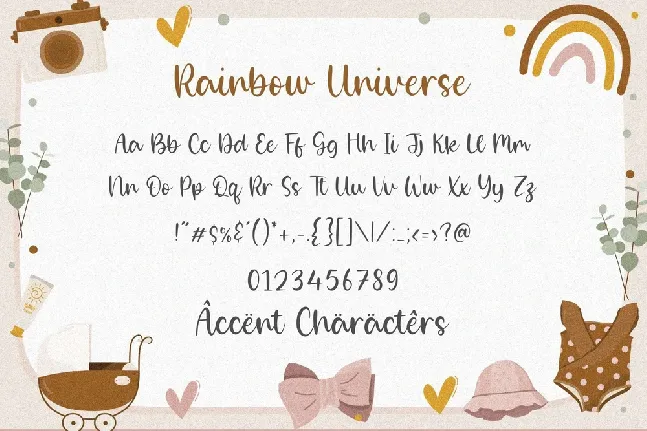 Rainbow Universe font