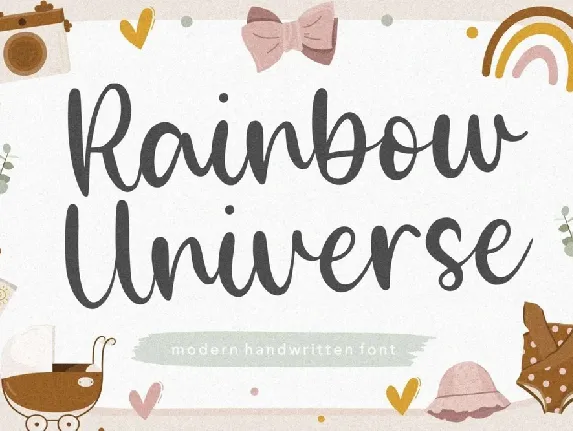 Rainbow Universe font