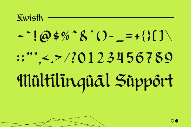 Xwisth Demo Version font