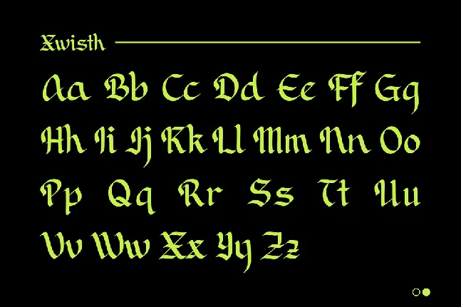 Xwisth Demo Version font