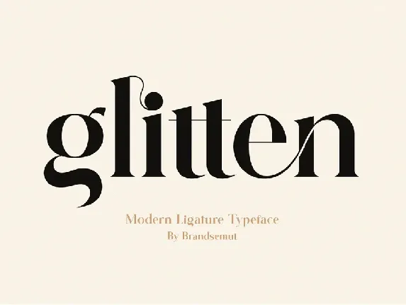 Glitten font