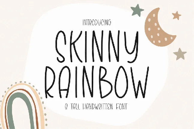 Skinny Rainbow font