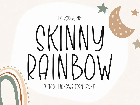 Skinny Rainbow font