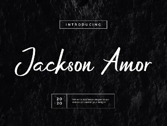 Jackson Amor font