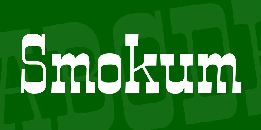 Smokum font