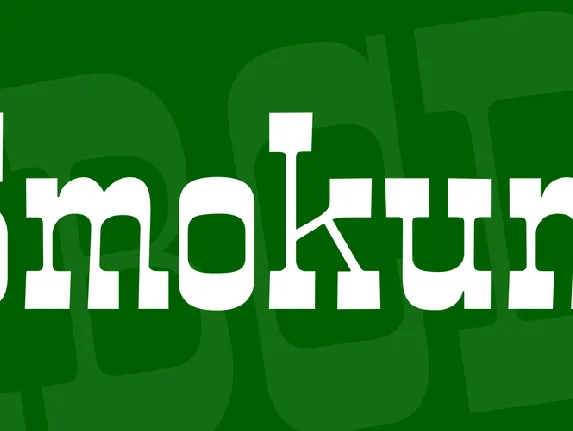 Smokum font